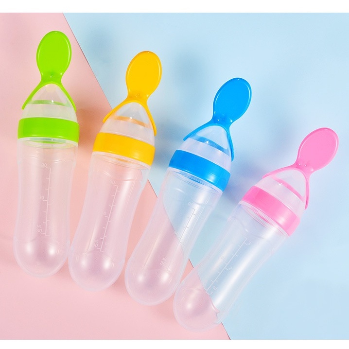 Muỗng ăn dặm bằng Silicone tiện dụng dành cho trẻ nhỏ mới sinh