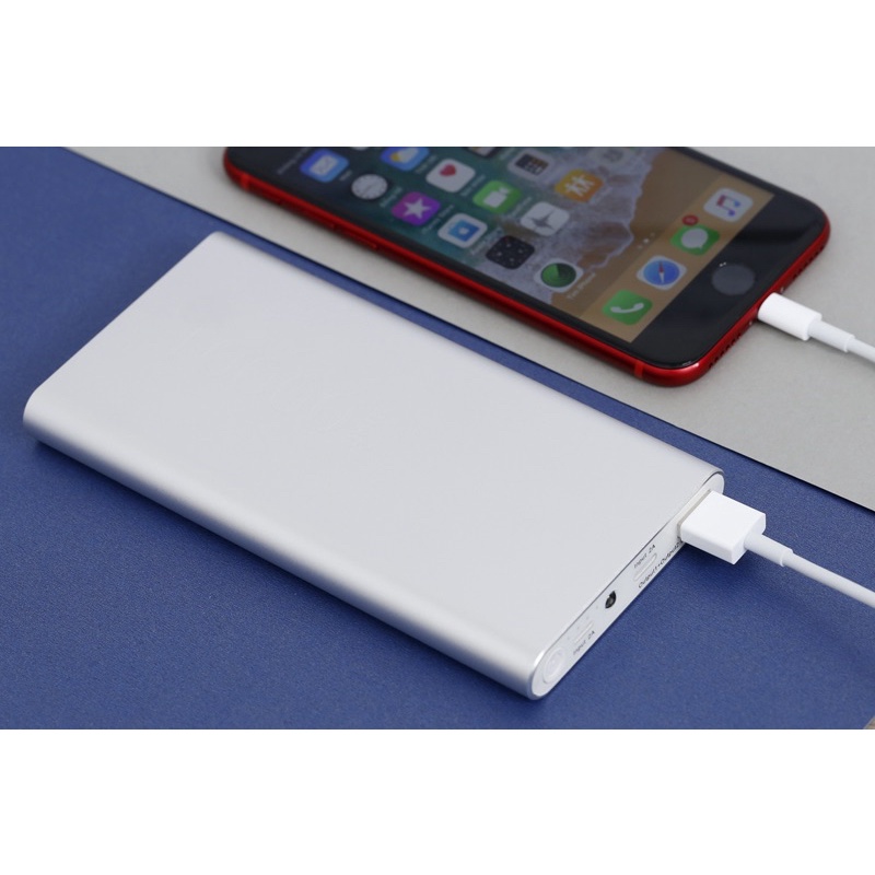 Pin sạc dự phòng Polymer 10000mAh Type C eSaver PJ JP106S Nhôm Bạc