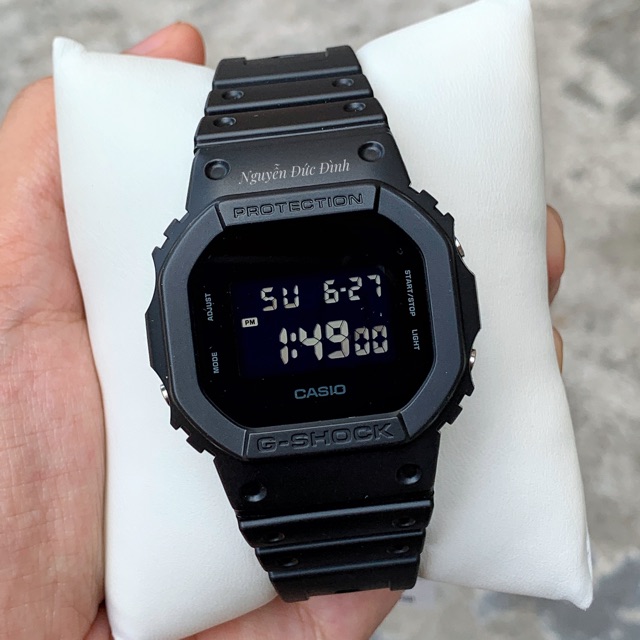 Đồng hồ Nam G-Shock DW5600BB-1 Kích thước vỏ: 48,9x42,8x13,4mm
