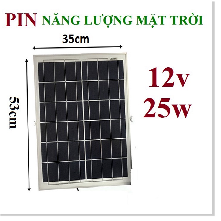 Tấm pin 35 x 67cm năng lượng mặt trời 30w, 35w - 12v sạc bình hoặc 18v