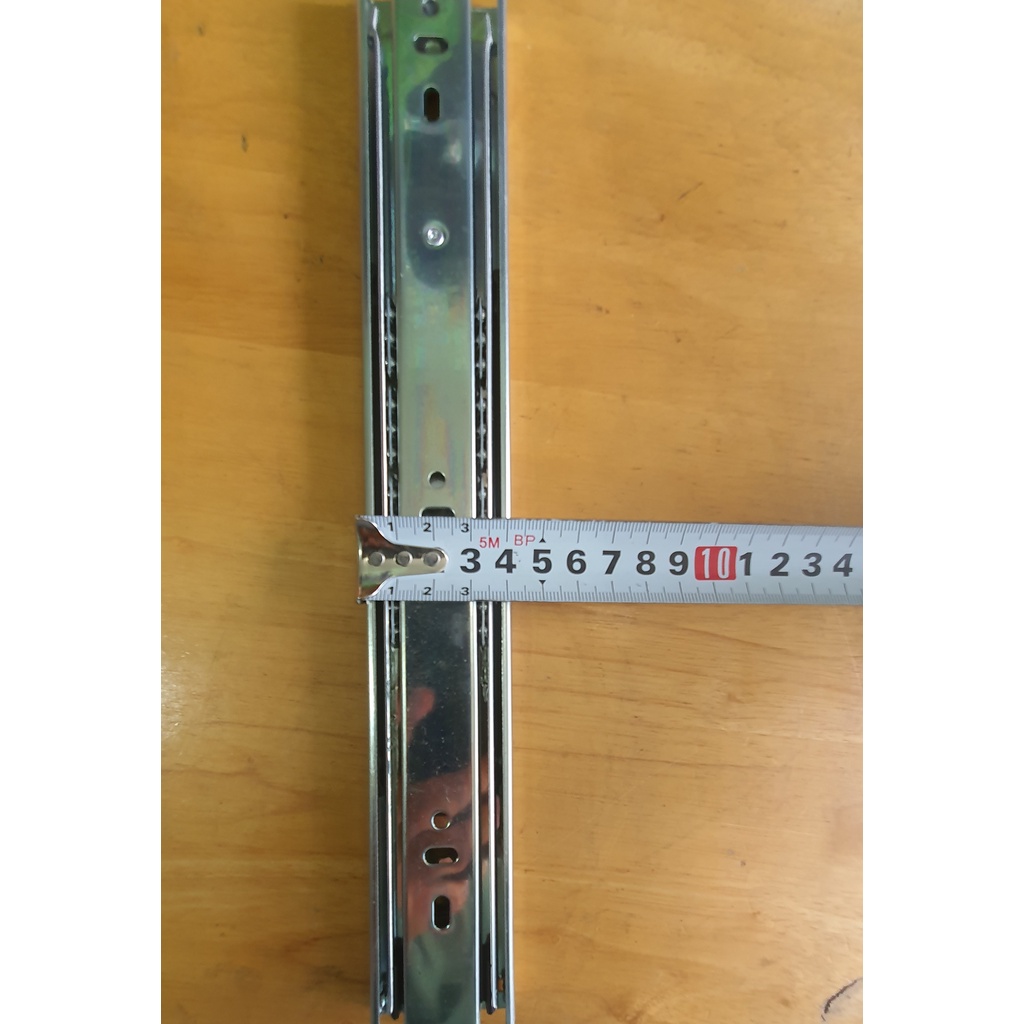 Bộ 02 Thanh ray bi trượt 3 tầng dùng làm ngăn kéo các loại tủ, bàn - đủ kích thước 25-30-35-40-45-50cm