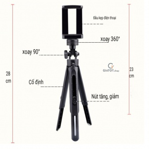 Gậy Livestream 3 Chân Cực Hot - Tripod Suport Mini - 3 Chân Chắc Chắn - PHỤ KIỆN BEN