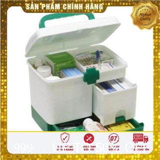 Hộp đựng thuốc y tế 3 tầng dành cho gia đình