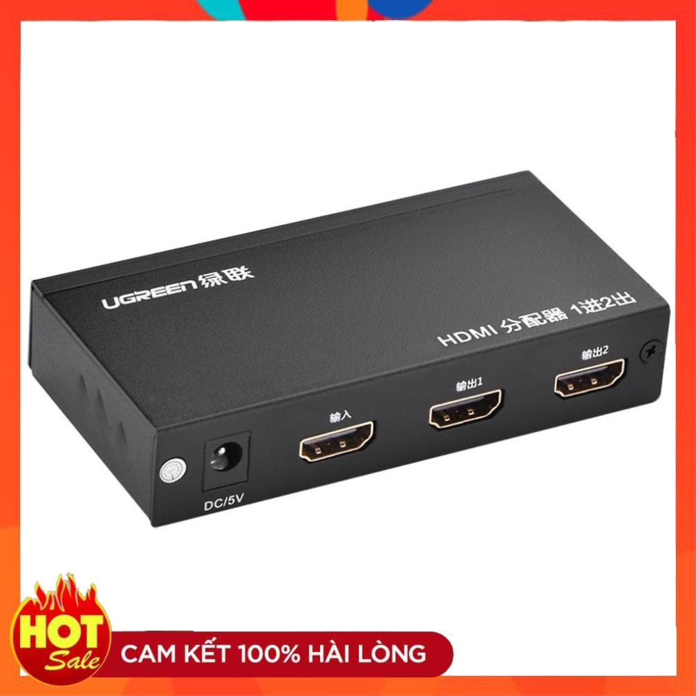 [Chính Hãng] Bộ chia cổng HDMI 1 ra 2 Hỗ trợ full HD Chính hãng Ugreen 40201 Cao cấp_Hàng chính hãng bảo hành 18 tháng