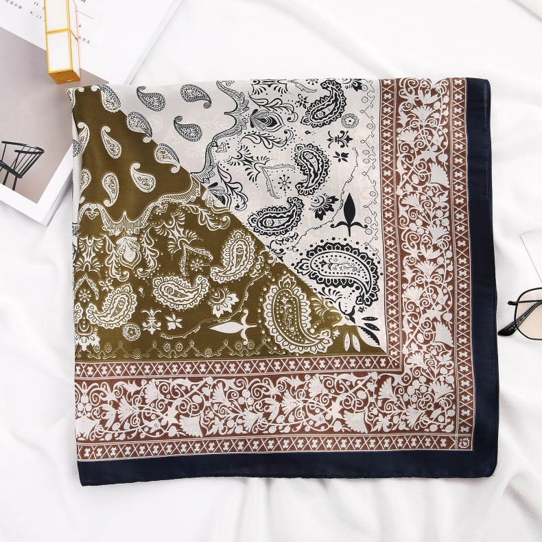 Khăn choàng vuông phong cách Hàn Quốc thời trang 70cm dành cho nữ Wj1026