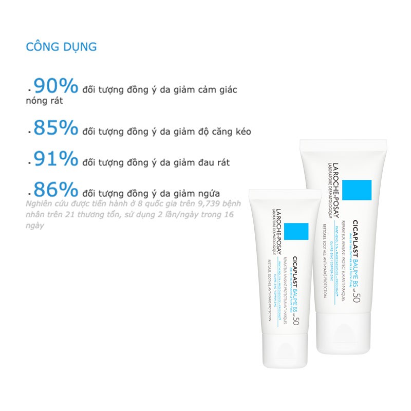 Kem dưỡng làm dịu và phục hồi da La Roche-Posay Cicaplast Baume B5