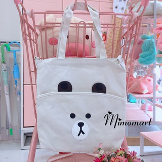 Túi tote gấu cute phô mai que