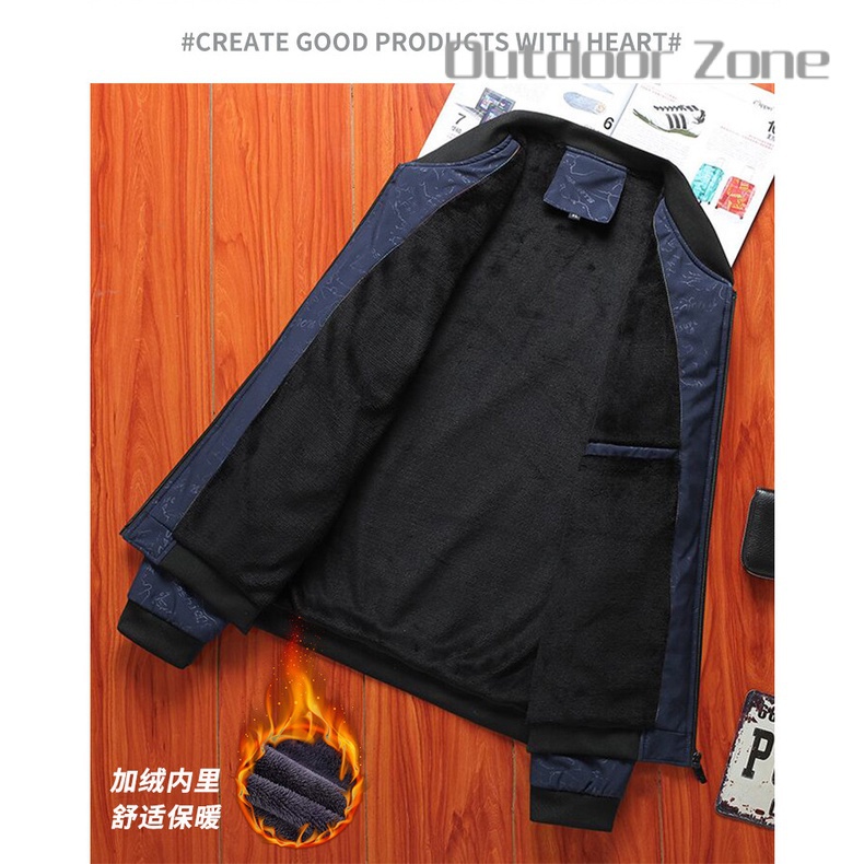 Áo Khoác bomber Giữ Ấm plus size L-9xl Thời Trang Cho Nam