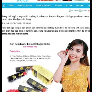 son thỏi và son kem không chì rosy ( bán hết)