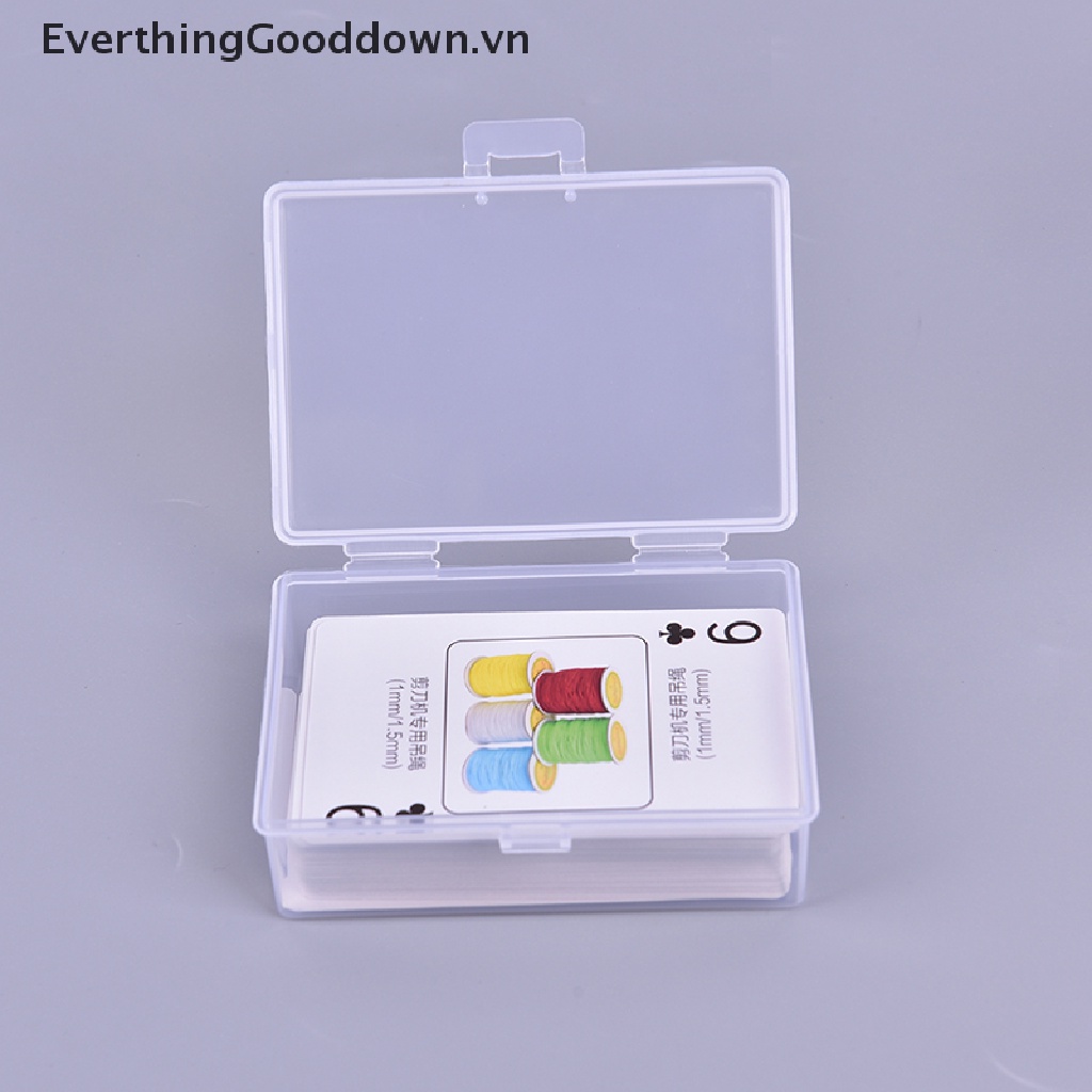 Bộ 2 Hộp Nhựa Trong Suốt Đựng Bài Poker Tiện Lợi Ốp