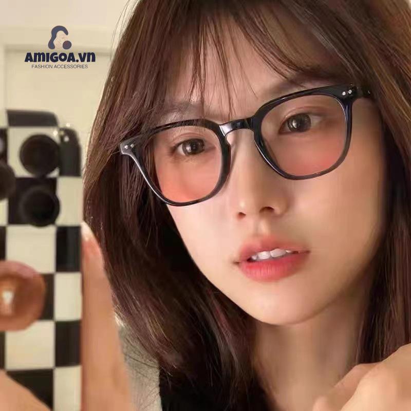 ✨✨Mắt Kính Màu Đen Gọng Tròn Thời Trang Cho Nữ