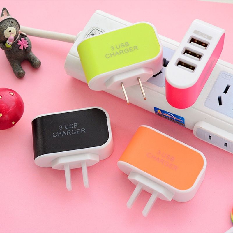 Ổ cắm sạc 3 cổng USB tiện dụng