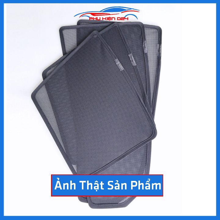 Bộ 4 rèm chắn nắng nam châm Accent 2018-2019-2020-2021-2022-2023 khung cố định chống tia UV