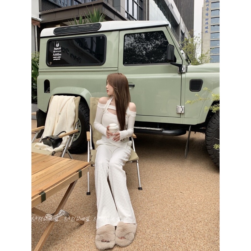 (chuyên sỉ) Áo Sweater Tay Dài Hở Vai Dáng Ôm Gợi Cảm Phong Cách Hàn Quốc Cho Nữ