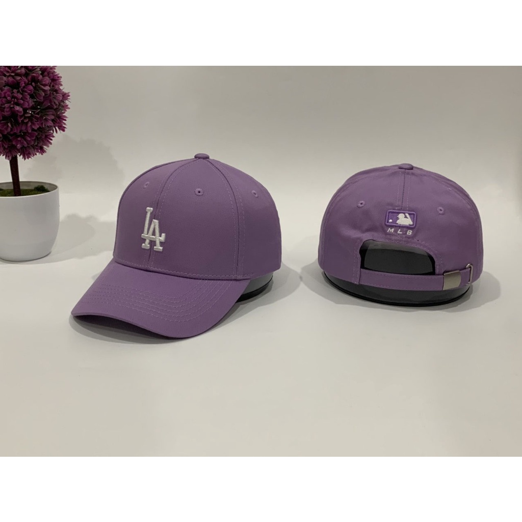Mũ lưỡi trai LA màu tím cá tính dành cho cả nam và nữ full hộp để làm quà tặng