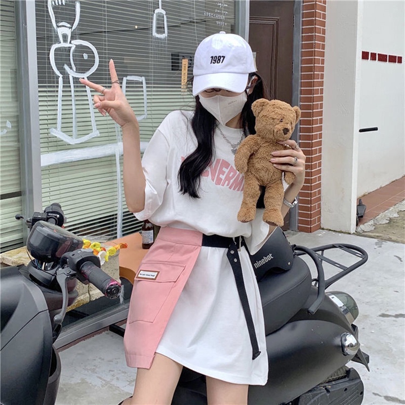 Set váy nữ hai món IELGY tay ngắn cá tính thời trang