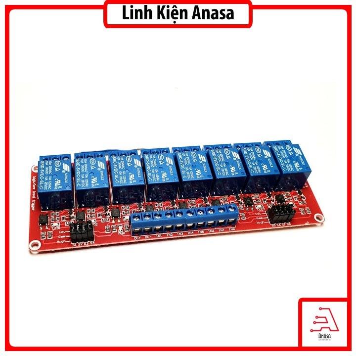 Module Relay 8 Kênh 5V-220V 10A Cách Ly Quang - hàng thanh lý