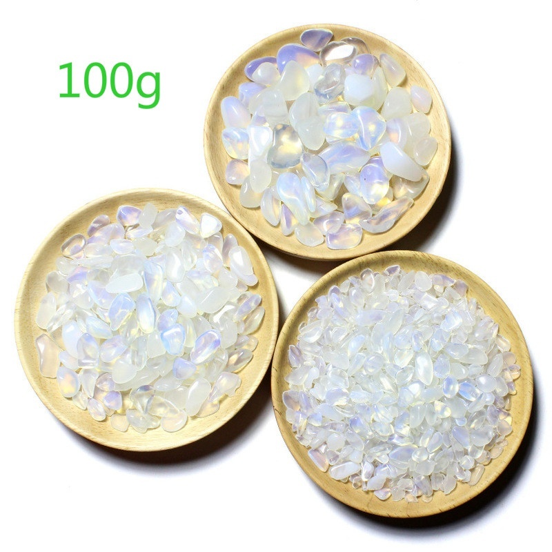 100g Đá Opal Tự Nhiên Trang Trí Bể Cá