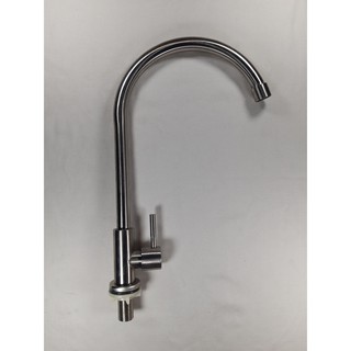 Vòi chậu rửa chén bát inox sus 304 đơn lạnh phi 18