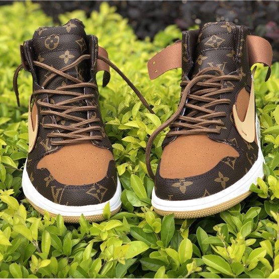 Giày thể thao nam Jordan 1 LV cao cổ hot trend 2022 cực chất hàng FullBoxBill