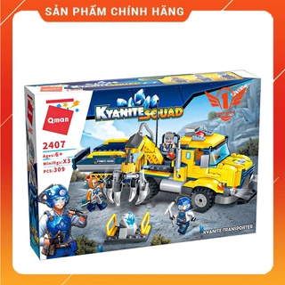 XE VẬN CHUYỂN KYANTE 2407 - Bộ đồ chơi xếp hình lego Qman