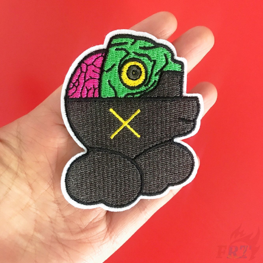 Miếng thêu trang trí quần áo họa tiết Sesame Street /KAWS S-3