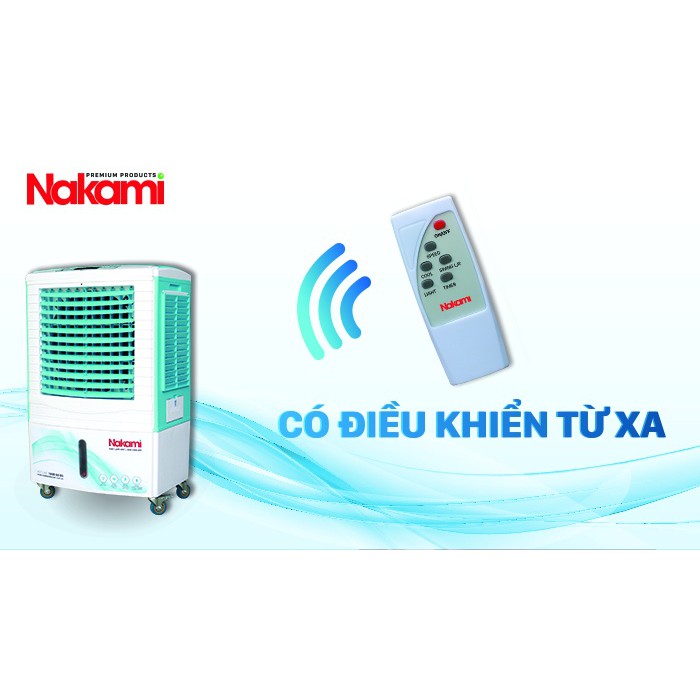 Quạt điều hòa, hơi nước, làm mát không khí NAKAMI NKA-05000D ( Có remote hẹn giờ )