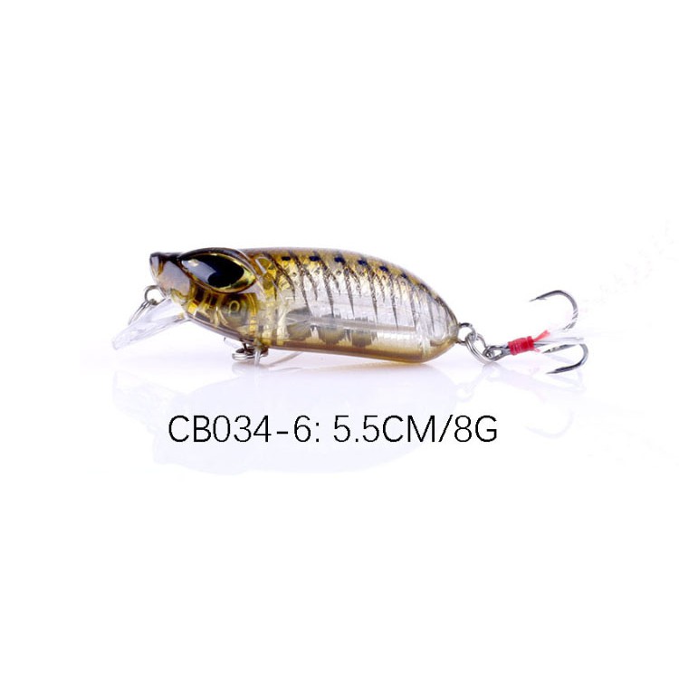 Mồi câu lure 3D siêu đẹp - mồi câu cá lóc 8g/5.5cm