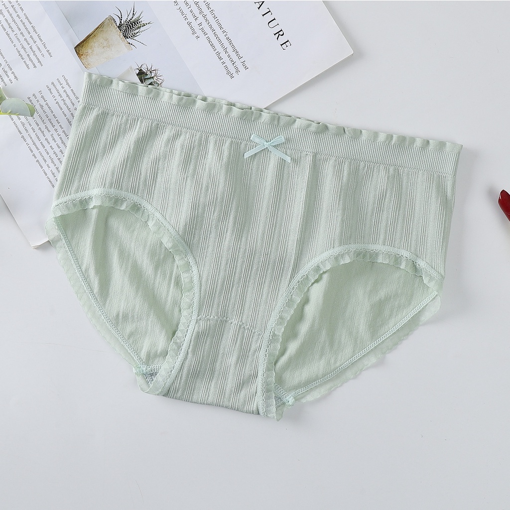  Quần lót nữ cotton gân tăm mềm mại kháng khuẩn siêu có giãn | BigBuy360 - bigbuy360.vn