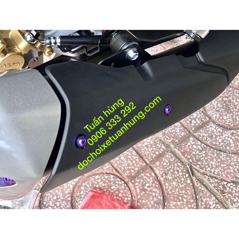 Ốc titan g5  gắn ốp pô Exciter155/ex155 - ốc titan gắn đuôi pô ex155 - đồ chơi xe Ex155