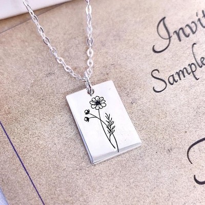 Dây chuyền bạc TLEE mặt chữ theo yêu cầu TLEE JEWELRY D0376