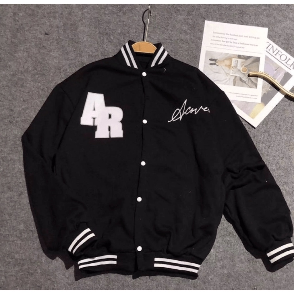 Áo Khoác Bomber Nam Nữ, Kiểu Dáng Trẻ Trung Phối Chữ Lớn Cá Tính T09 [NewUnisex]