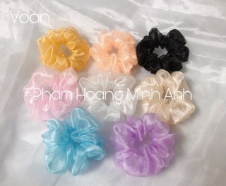 Cột tóc scrunchies voan siêu phẩm