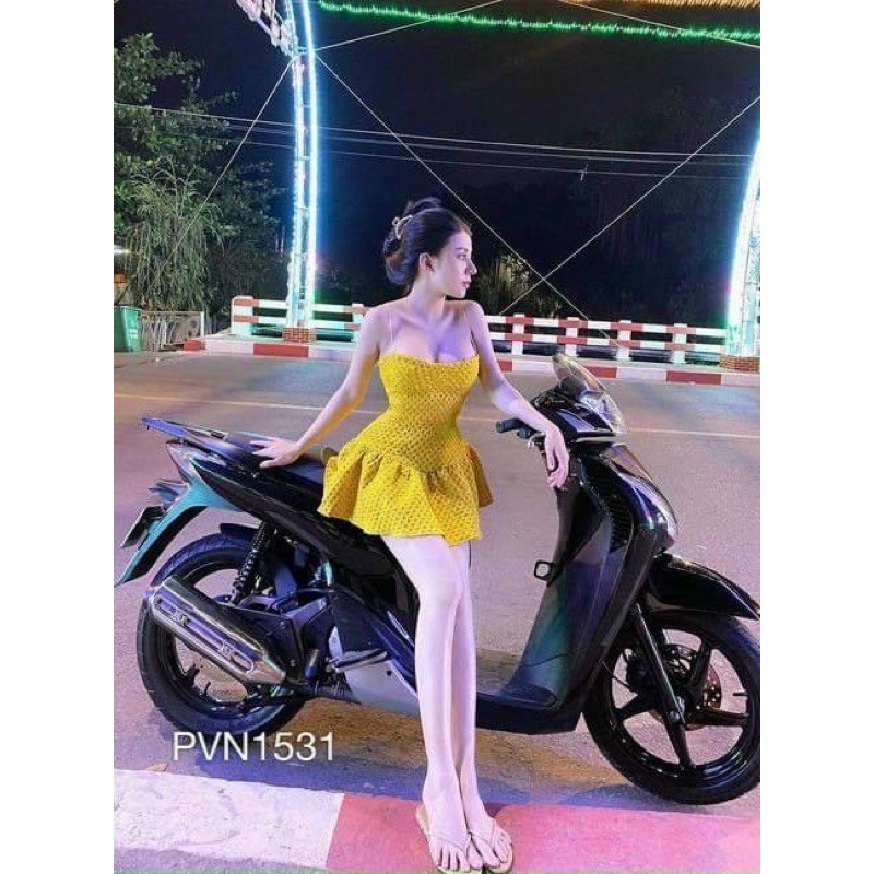 Đầm Gấm Xốp 2 Dây ⚡️HOT GIRl⚡️Hàng Hot Không Thể Thiếu Trong Tủ Nhà Nàng.