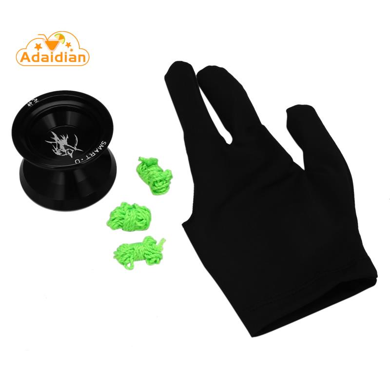 Đồ Chơi Yoyo Chuyên Nghiệp Bằng Kim Loại + Găng Tay + 3 Dây S2 Yo-Yo Cổ Điển