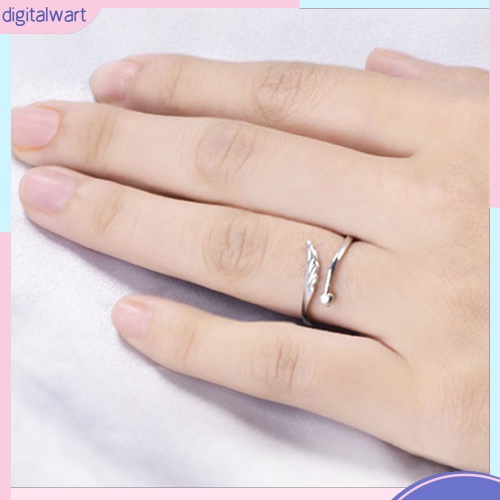 Nhẫn mạ bạc hình cánh thiên thần xinh xắn