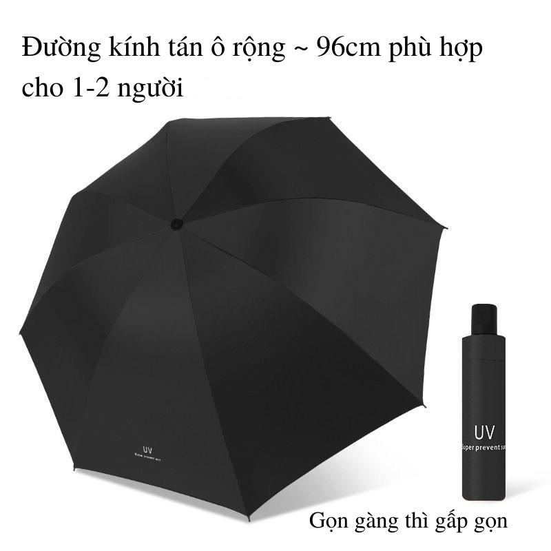 Dù Che Mưa Ô Gấp Gọn Tự Động Chất Liệu Vải Chống Tia UV Cao Cấp DÙ CHE MƯA ASAKI