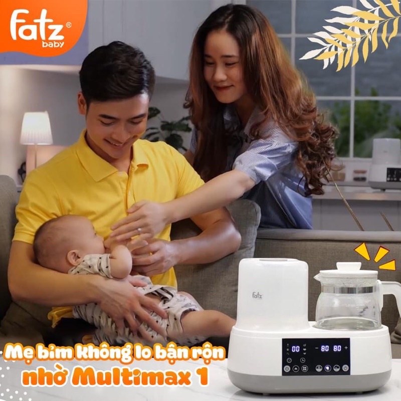 Máy tiệt trùng, hâm sữa, hầm chậm, đun nước pha sữa (ALL-IN-ONE) FATZBABY - MULTIMAX 1 - FB9002SJ
