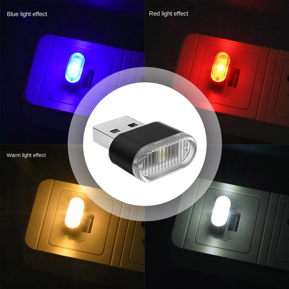 ⚡Hot Sale⚡Light Neon Atmosphere USB Universal 1PCs Accessories Ambient Bright Lamp USB car atmosphere light USB small night light Colorful small night light USB magic color light mini