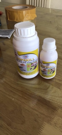 Dopakill xử lý trùng mỏ neo cho cá koi