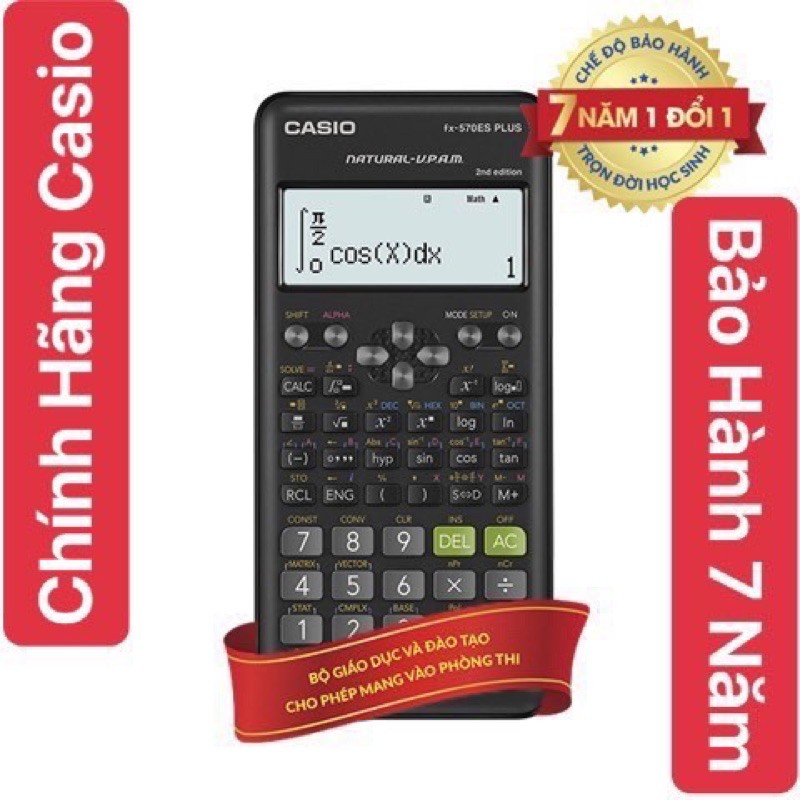 Máy Tính Casio FX 570ES Plus (Chính Hãng) 7 Năm