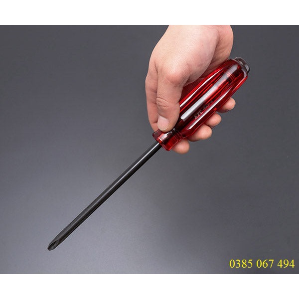 Tua vít cán nhựa cứng KTC NHẬT loại 2 cạnh và 4 cạnh có thể đóng được PDD1-1,2,3 và MDD1-75,100,150-Made in Japan- PMD18