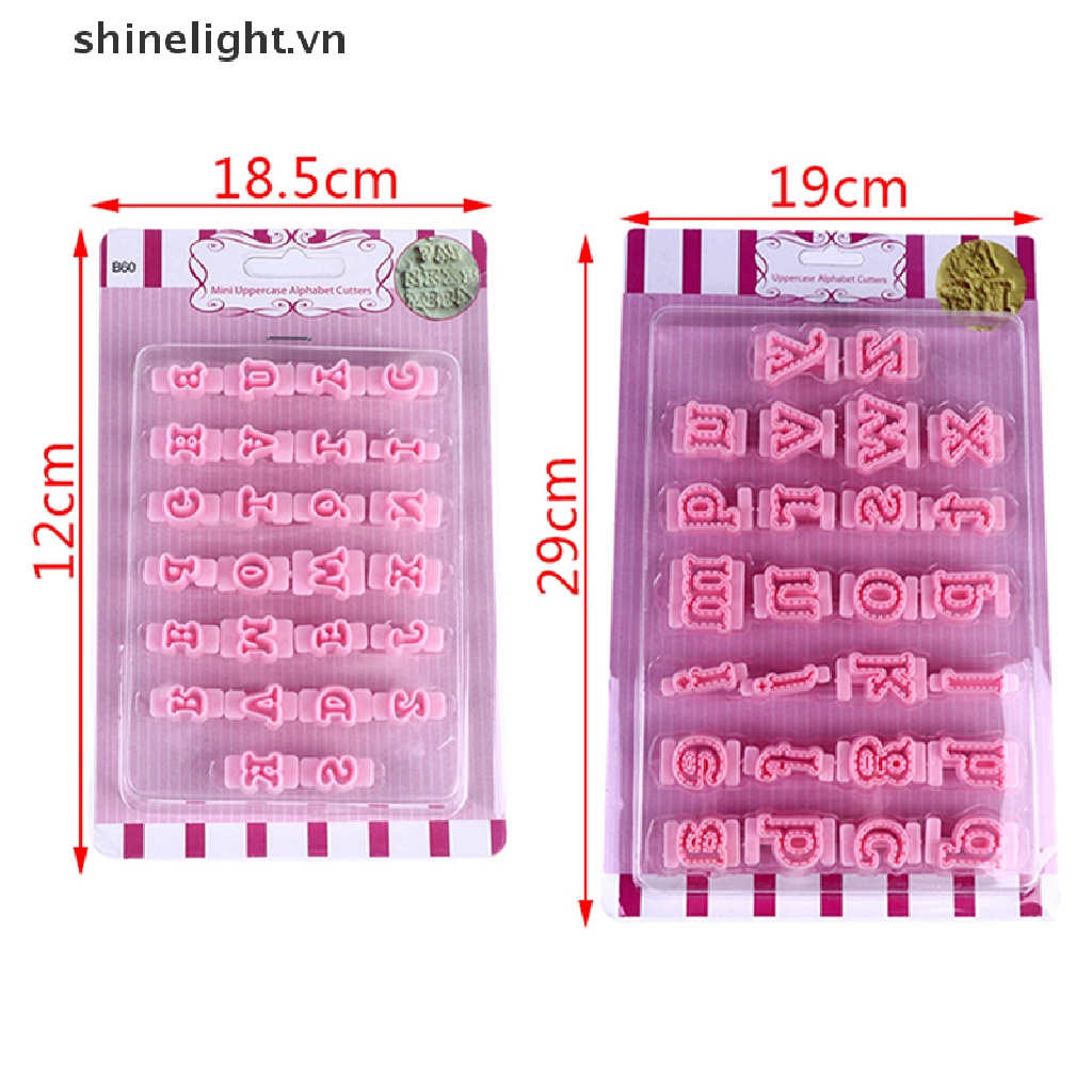 Khuôn Nhấn In Chữ Trang Trí Bánh Quy DIY