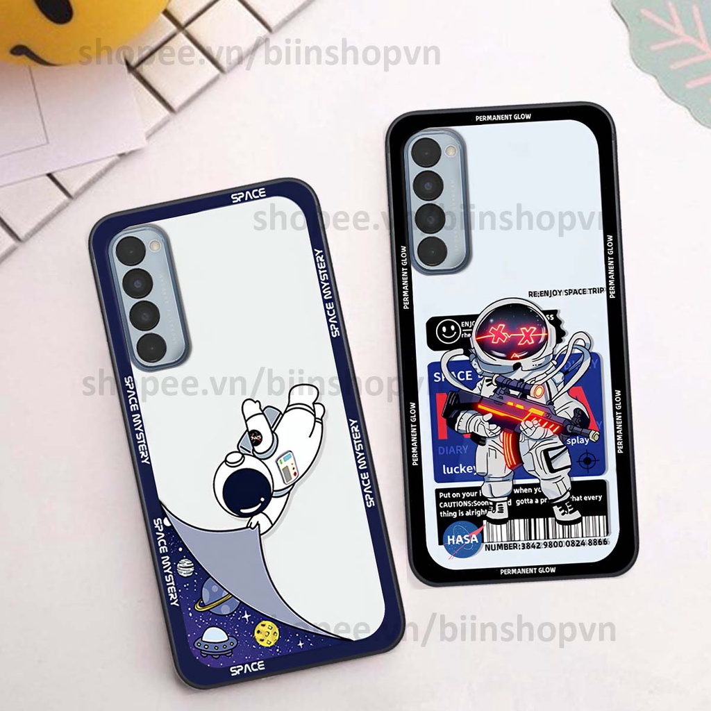 Ốp Oppo Reno4 /  Reno4 Pro / Reno 4 phi hành gia vũ trụ space.x siêu đẹp, thời trang