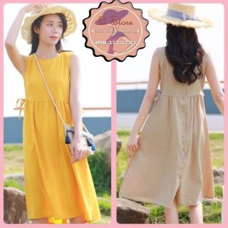 Đầm sát nách dáng suông rộng