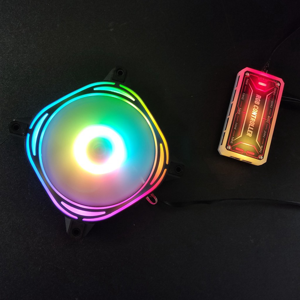 [Mua 5 fan tặng 1 fan] Quạt tản nhiệt, Fan case KNC Z Led RGB đồng bộ Hub RGB Fan Coolmoon