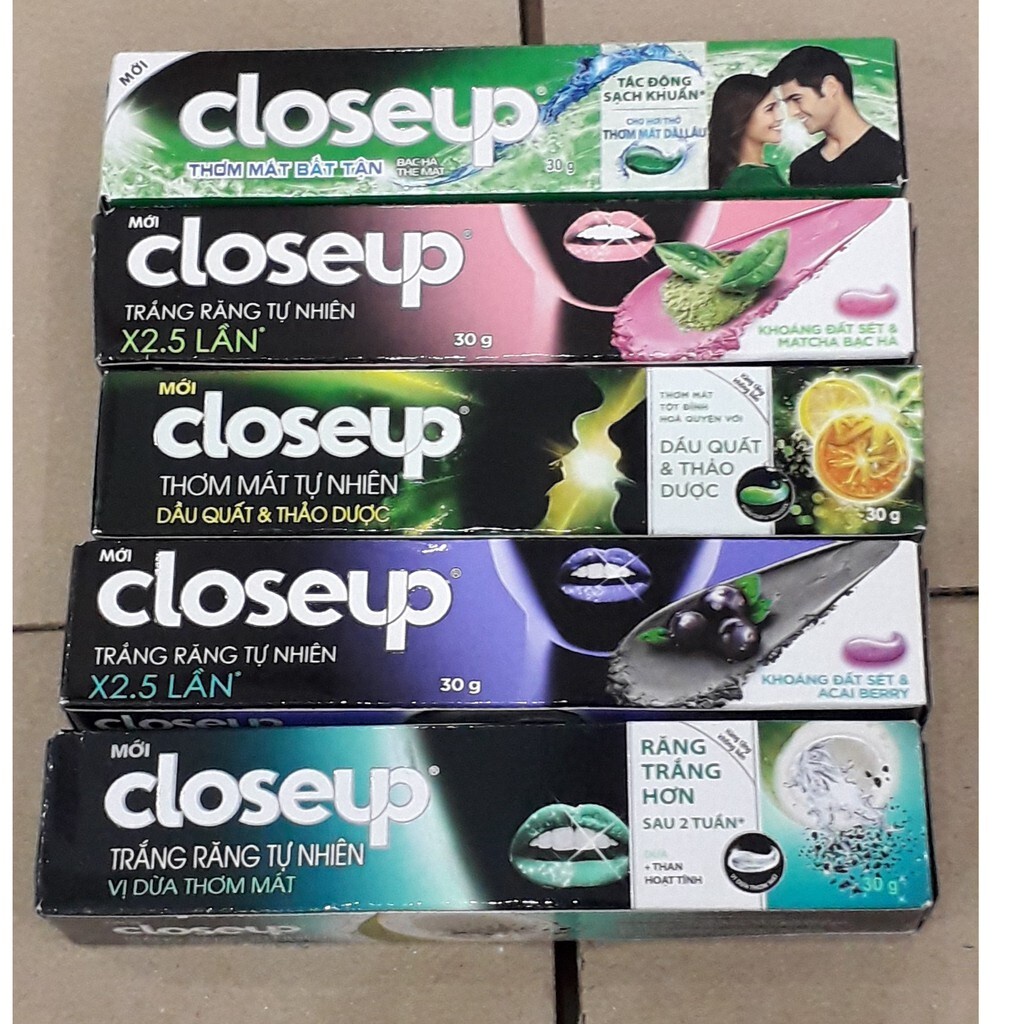 Kem đánh răng Close up 30g các loại