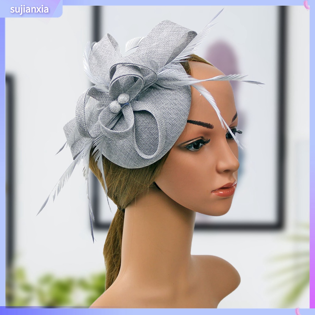 Sujianxia| Mũ Beret Đính Lưới Và Lông Thú Cho Phái Nữ