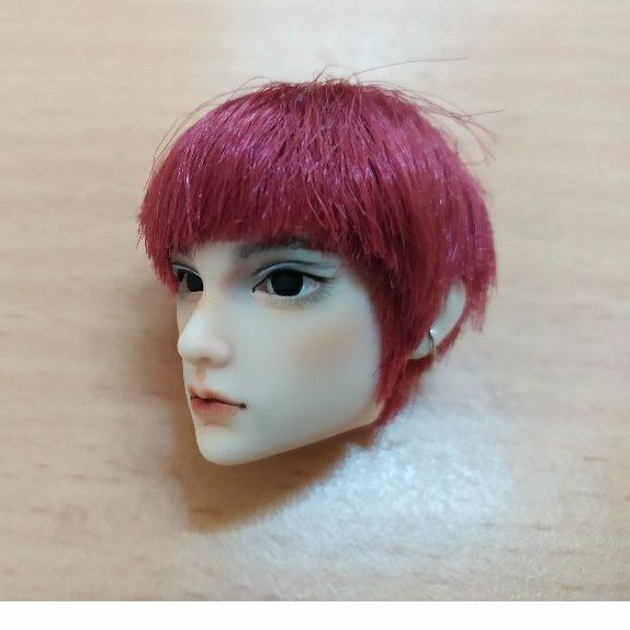 Tóc giả cho head xinyi nam wig doll 1/6, wig for 1/6 doll head