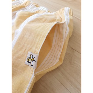 Bộ pyjama nữ kẻ vàng nữ . HA2185